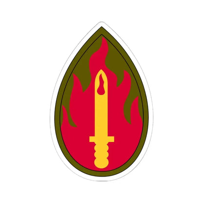 63rd Infantry Division SSI (U.S. Army) STICKER Vinyl Kiss-Cut Decal 6 Inch White - The Sticker Space