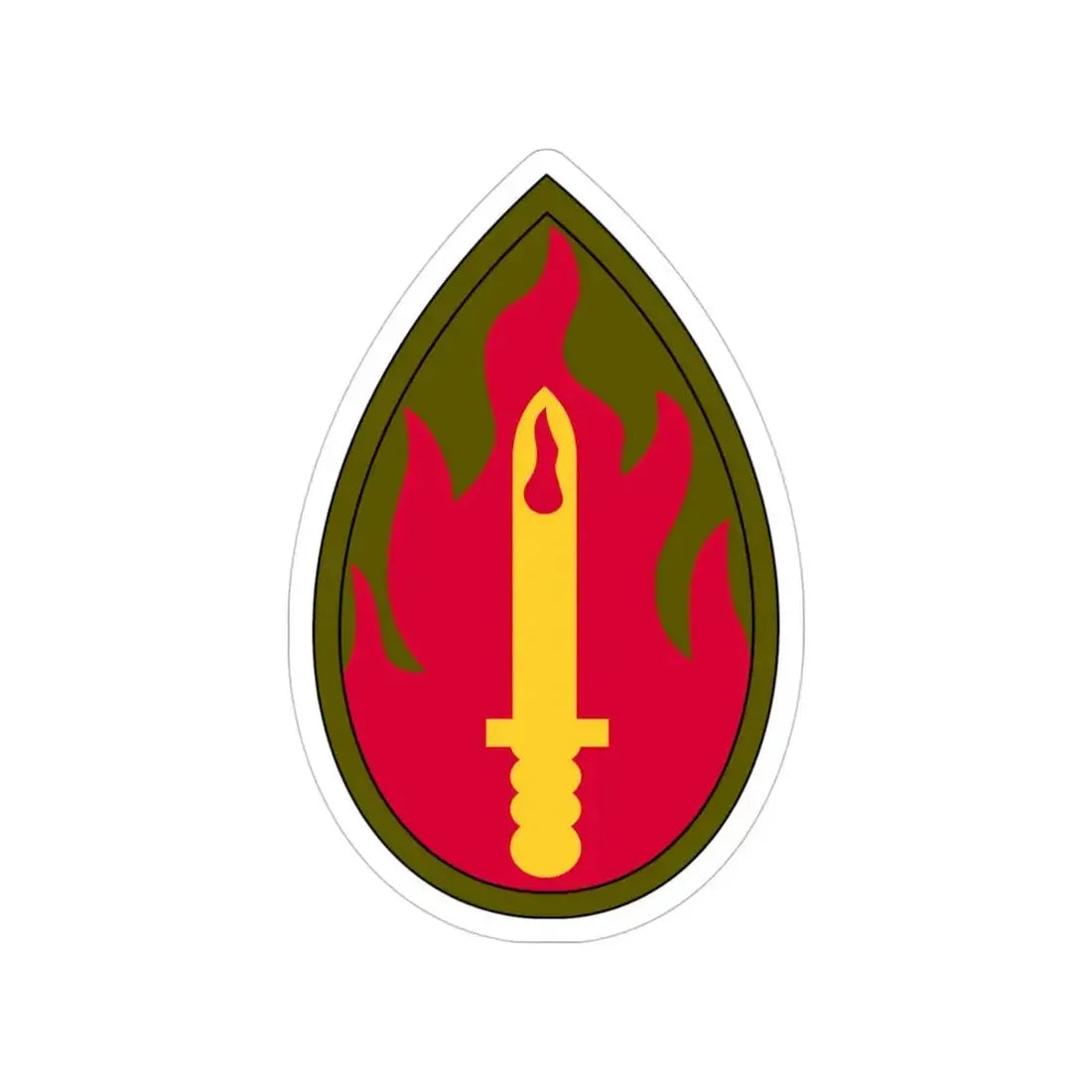 63rd Infantry Division SSI (U.S. Army) Transparent STICKER Die-Cut Vinyl Decal 4 Inch - The Sticker Space