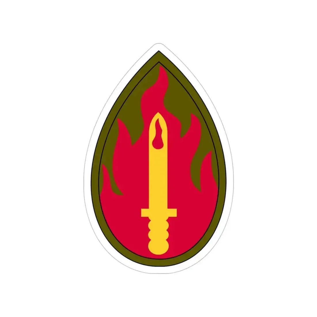 63rd Infantry Division SSI (U.S. Army) Transparent STICKER Die-Cut Vinyl Decal 5 Inch - The Sticker Space