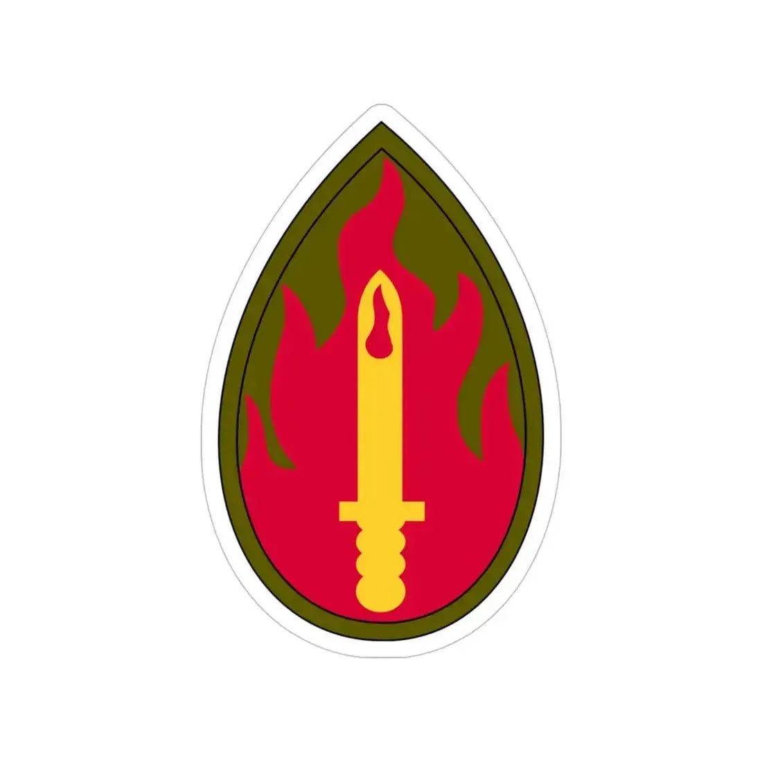 63rd Infantry Division SSI (U.S. Army) Transparent STICKER Die-Cut Vinyl Decal 6 Inch - The Sticker Space