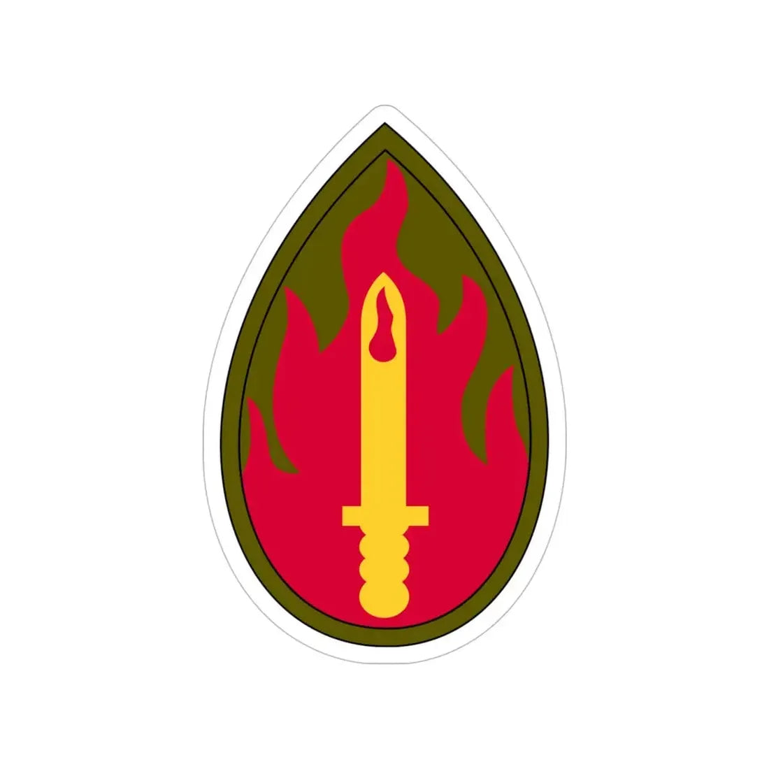 63rd Infantry Division SSI (U.S. Army) Transparent STICKER Die-Cut Vinyl Decal - The Sticker Space