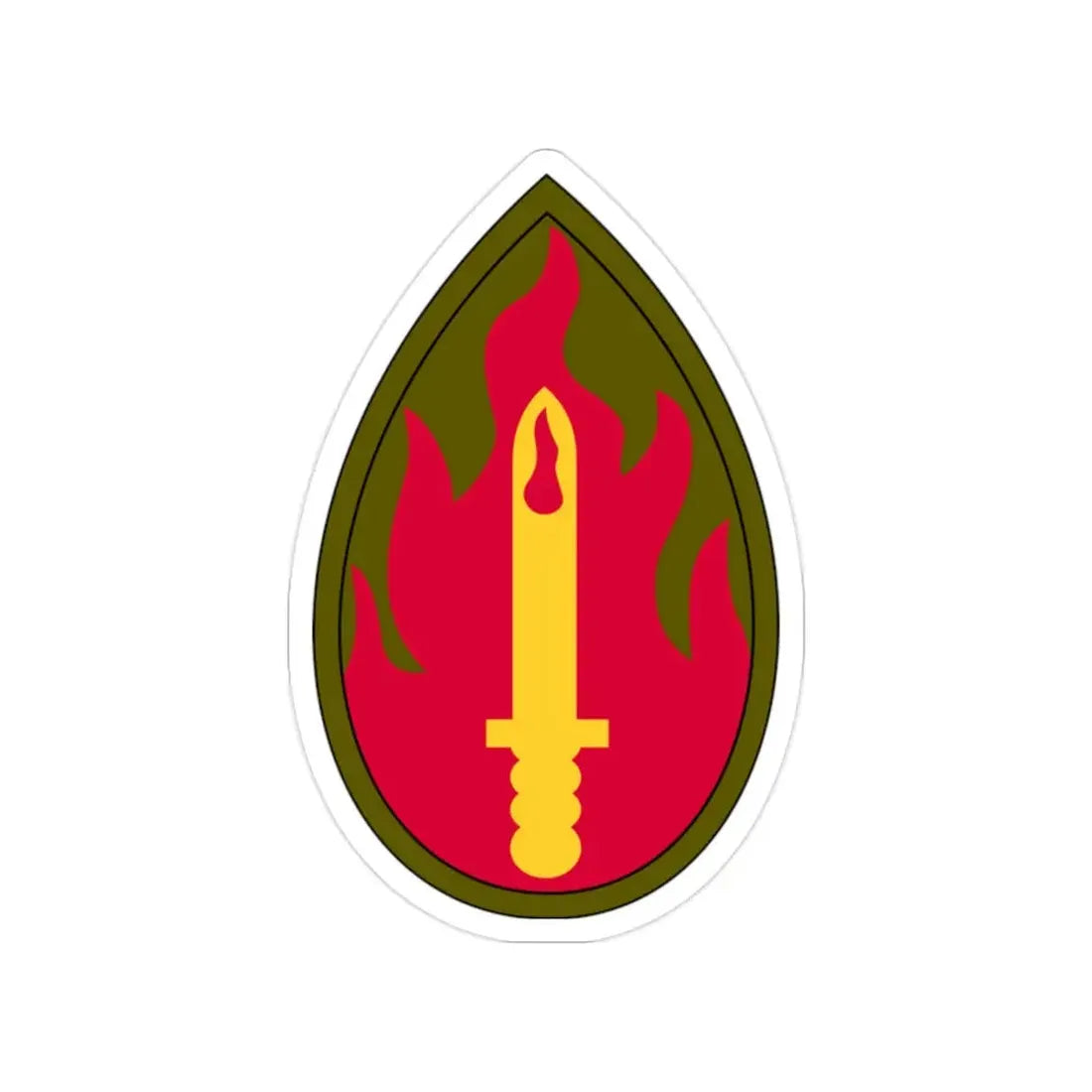 63rd Infantry Division SSI (U.S. Army) Transparent STICKER Die-Cut Vinyl Decal - The Sticker Space