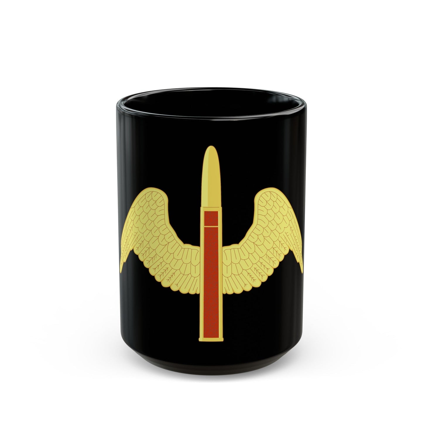 64 Antiaircraft Artillery Battalion (U.S. Army) Black Coffee Mug-15oz-The Sticker Space