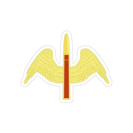 64 Antiaircraft Artillery Battalion (U.S. Army) REVERSE PRINT Transparent Die-Cut STICKER 4 Inch Die-Cut Transparent - The Sticker Space