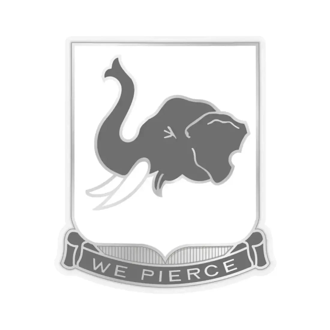 64 Armor Regiment (U.S. Army) STICKER Vinyl Kiss-Cut Decal 2 Inch Transparent - The Sticker Space