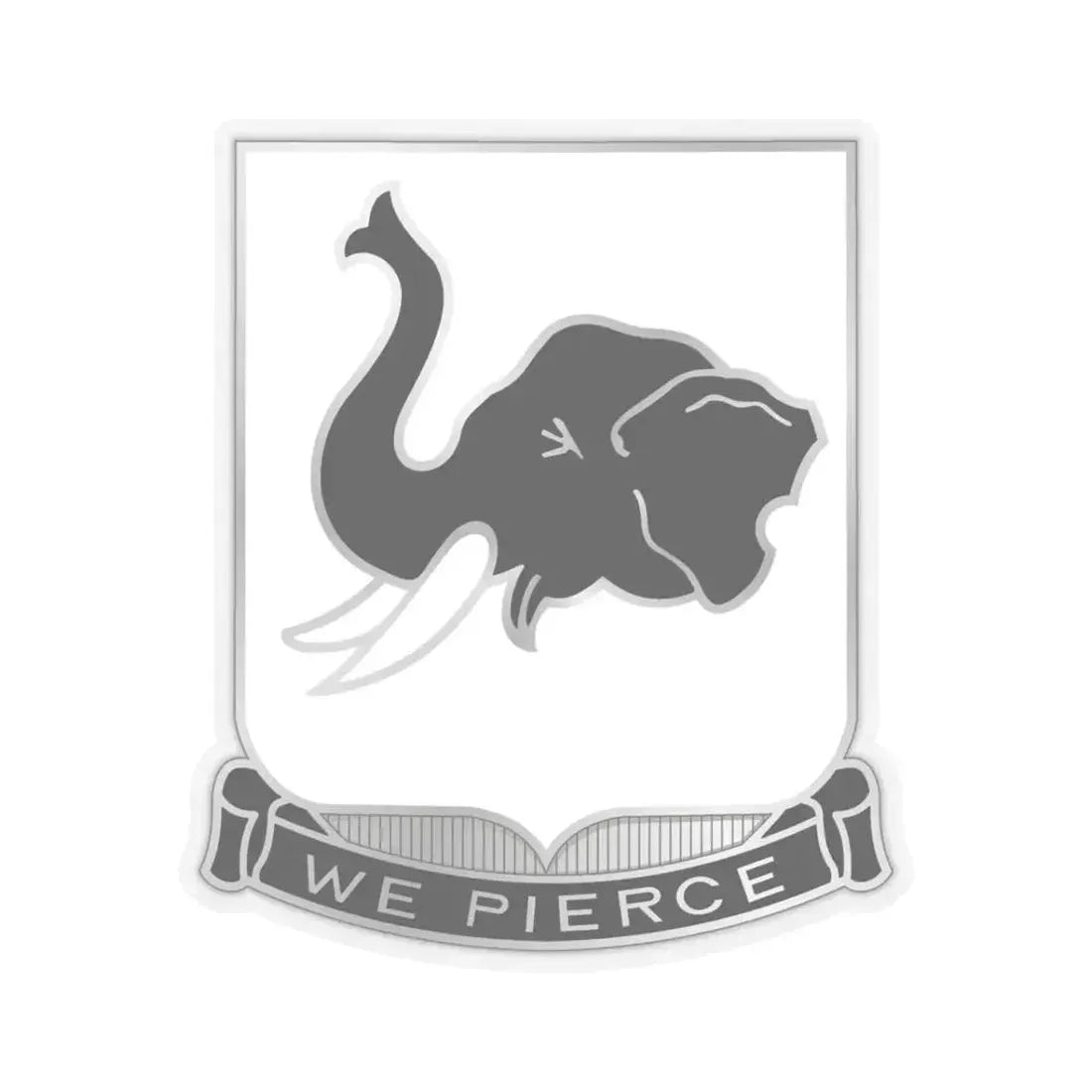 64 Armor Regiment (U.S. Army) STICKER Vinyl Kiss-Cut Decal 3 Inch Transparent - The Sticker Space