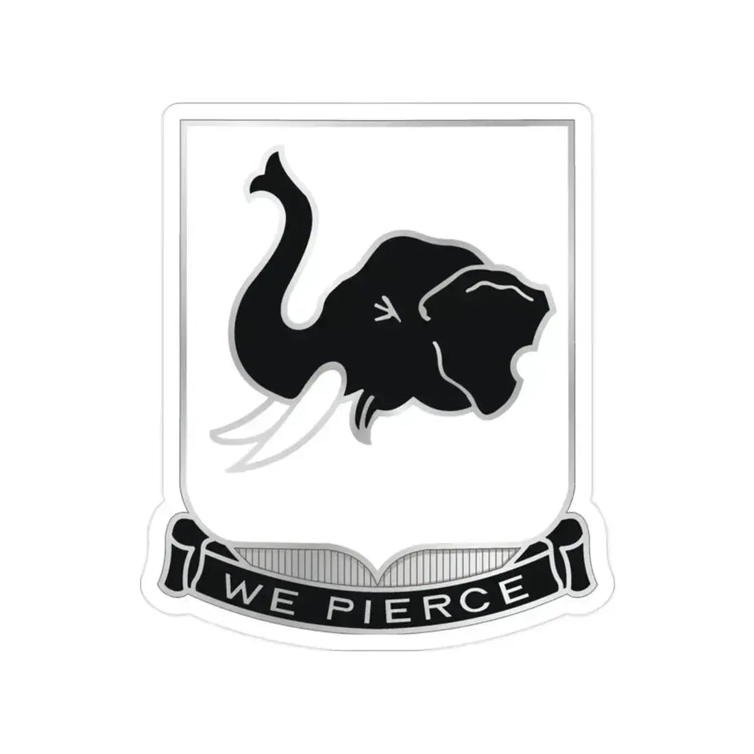 64 Armor Regiment (U.S. Army) Transparent STICKER Die-Cut Vinyl Decal 2 Inch - The Sticker Space