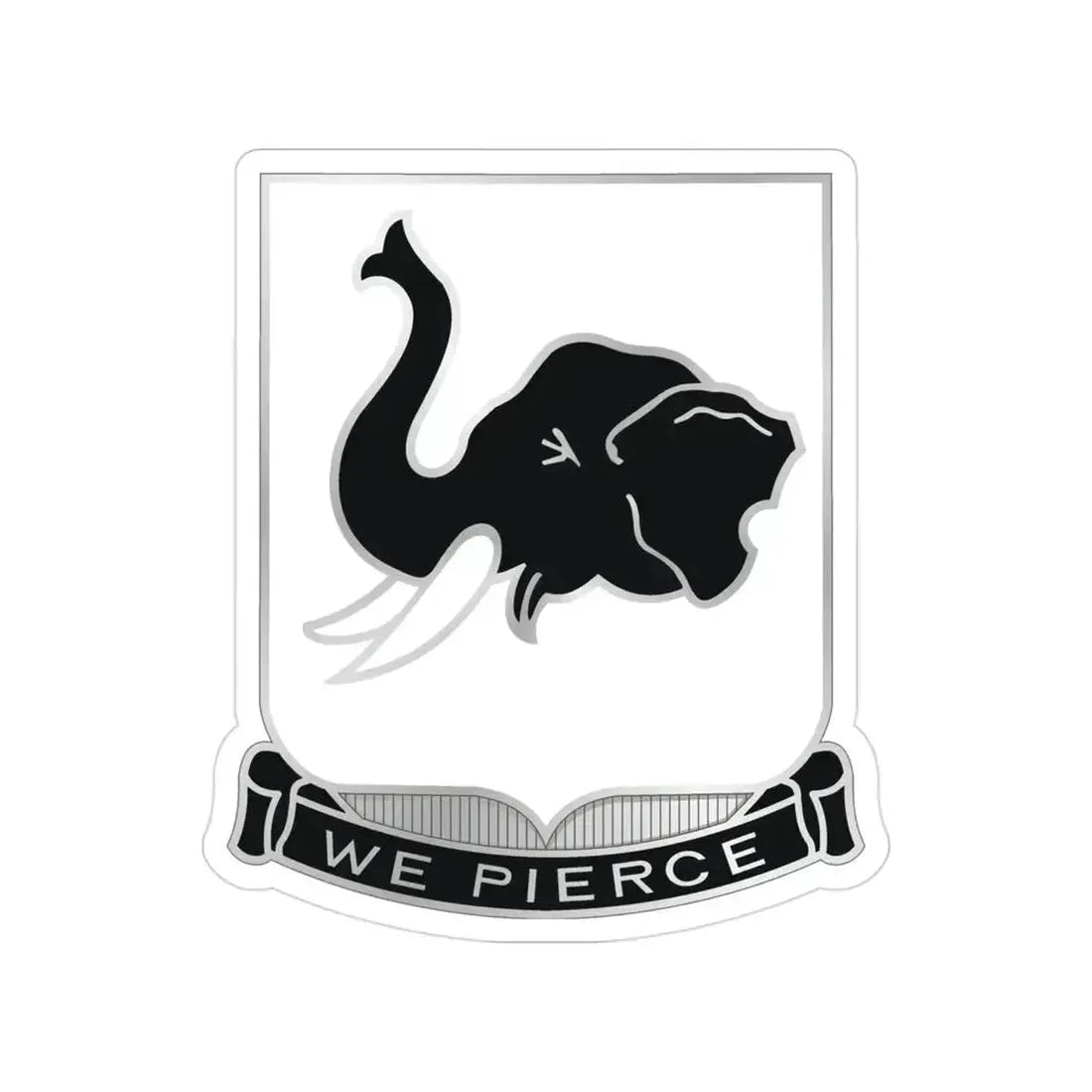 64 Armor Regiment (U.S. Army) Transparent STICKER Die-Cut Vinyl Decal 3 Inch - The Sticker Space