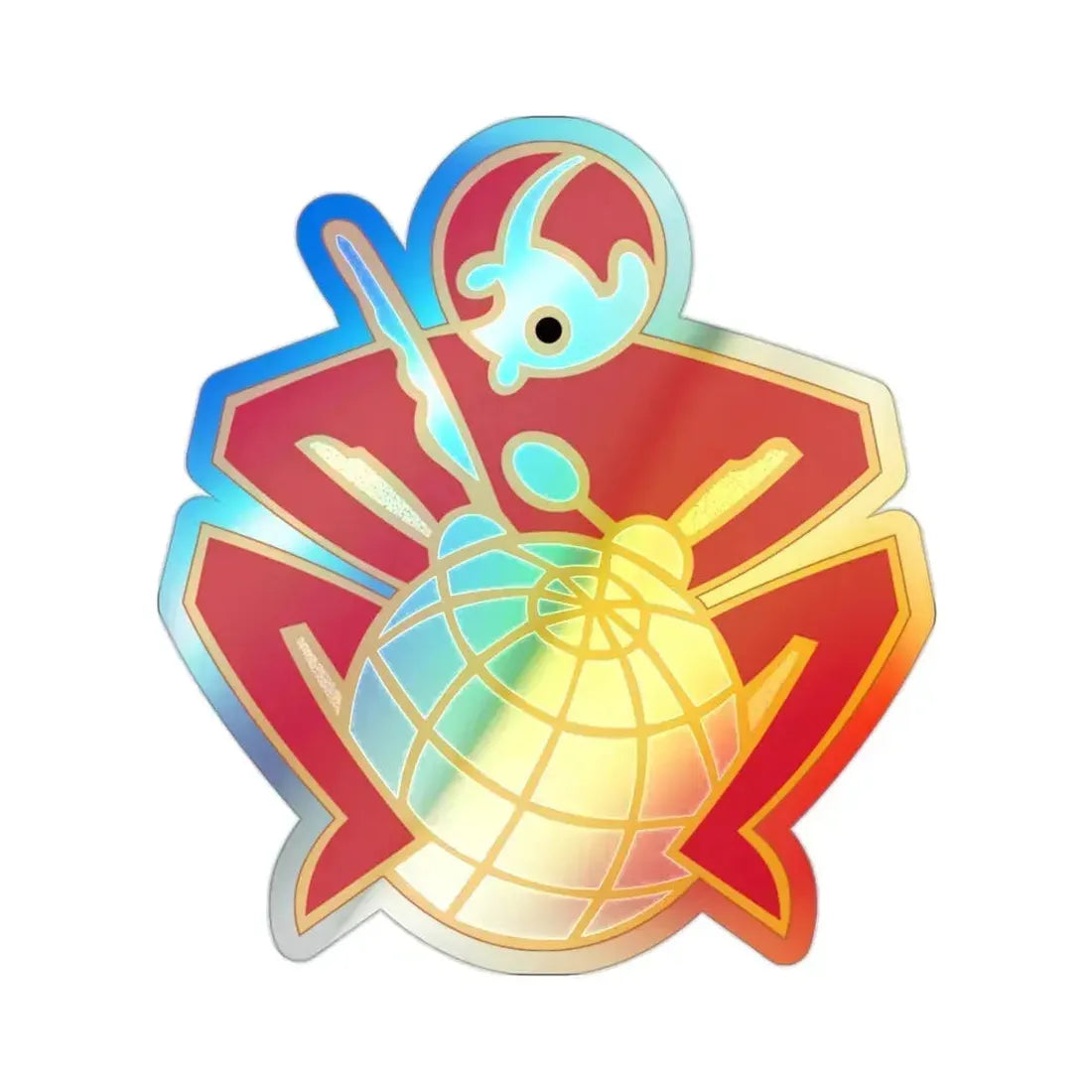 64 Engineer Battalion (U.S. Army) Holographic STICKER Die-Cut Vinyl Decal 2 Inch Holographic - The Sticker Space