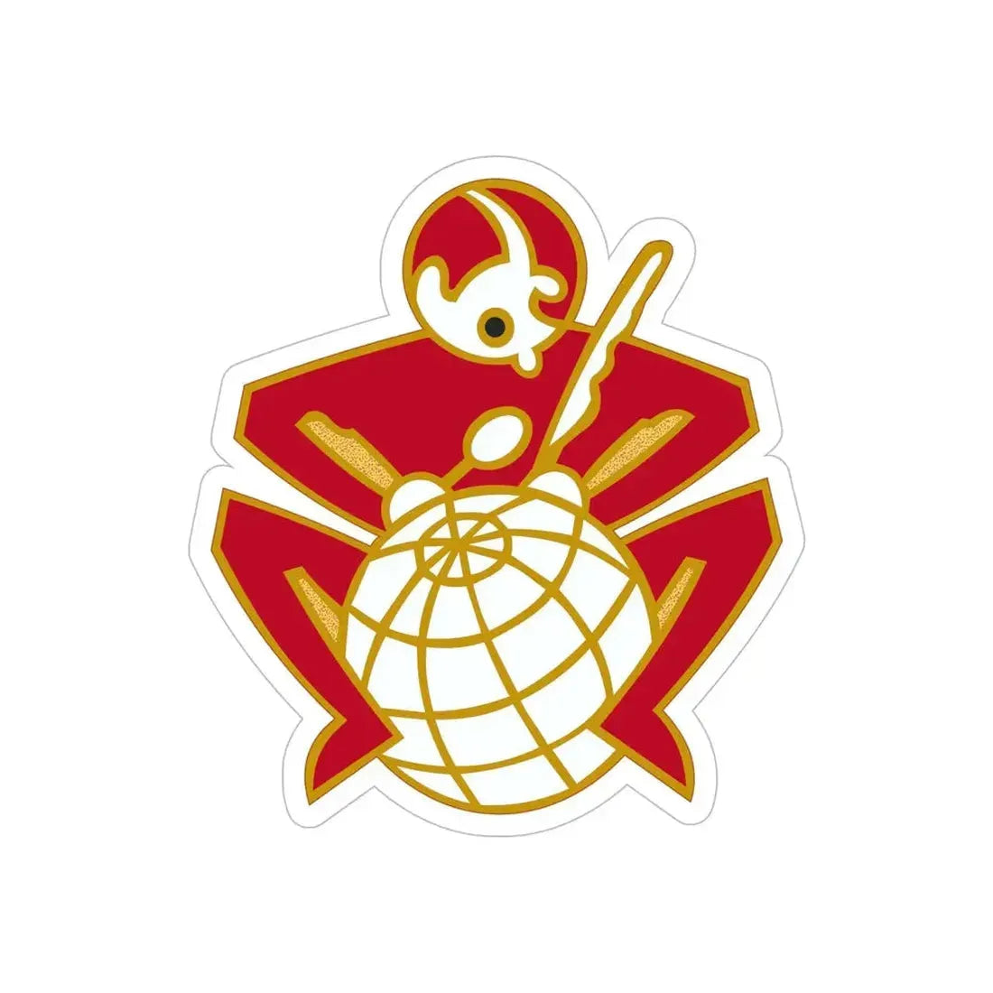 64 Engineer Battalion (U.S. Army) REVERSE PRINT Transparent Die-Cut STICKER - The Sticker Space