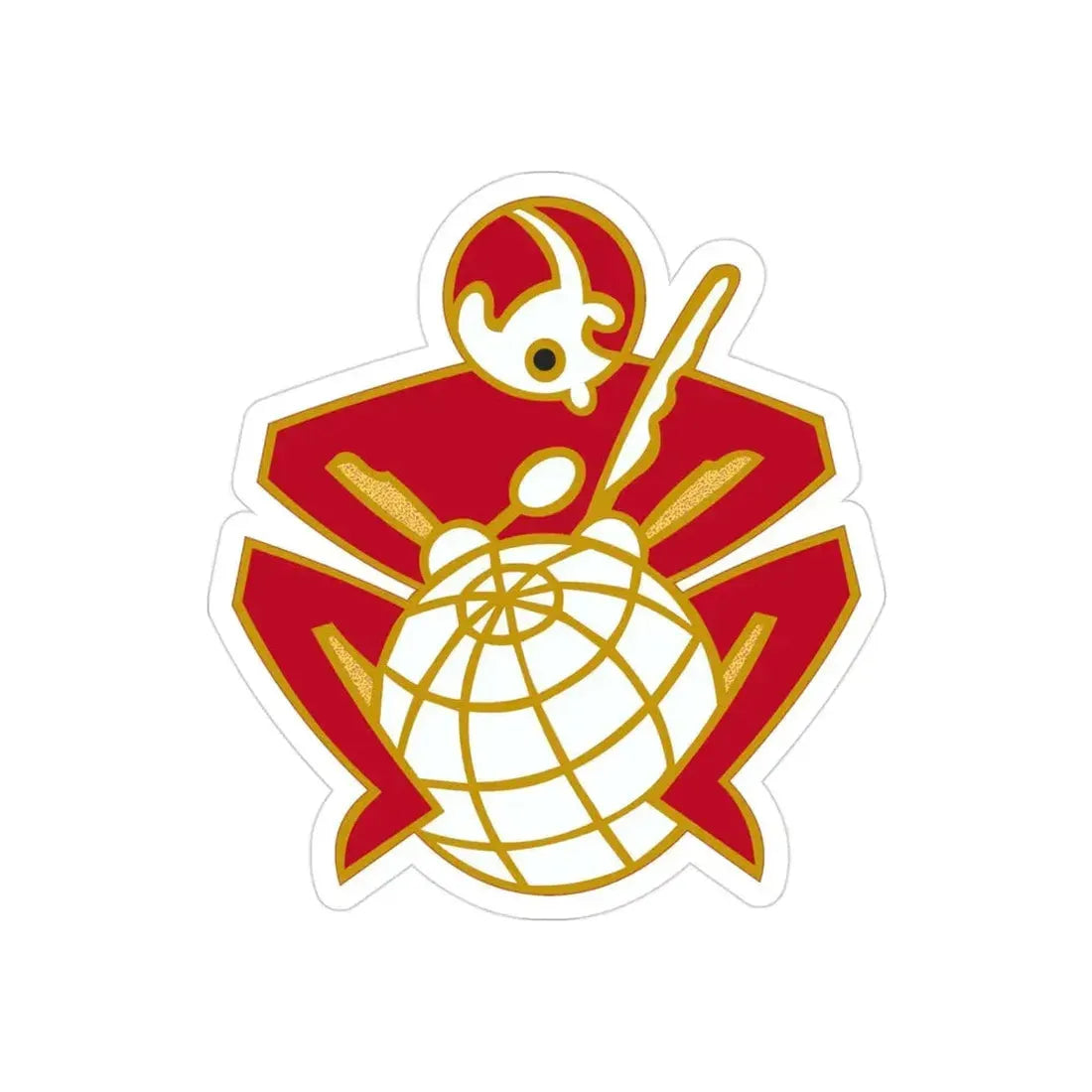 64 Engineer Battalion (U.S. Army) REVERSE PRINT Transparent Die-Cut STICKER - The Sticker Space