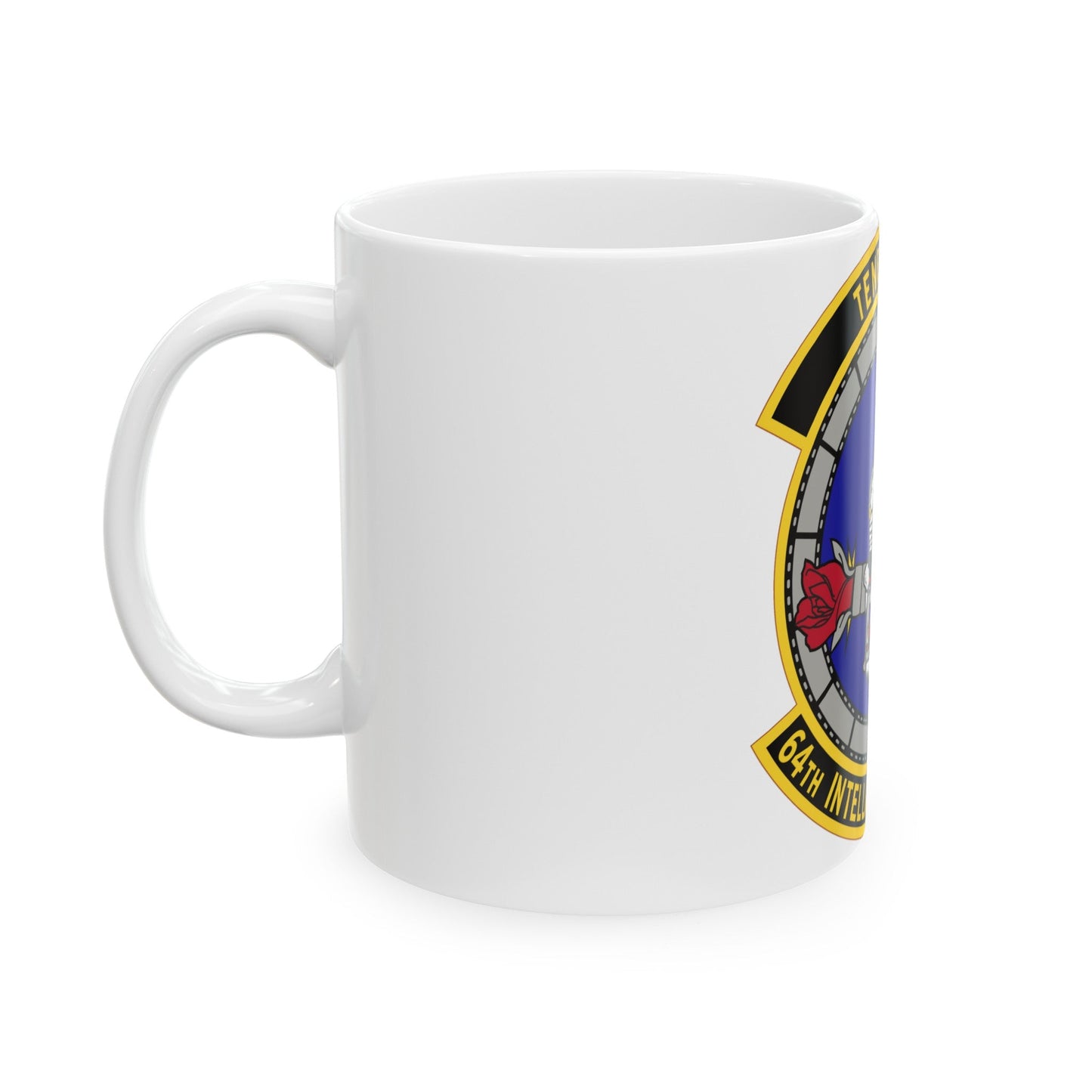 64 Intelligence Squadron AFRC (U.S. Air Force) White Coffee Mug-The Sticker Space