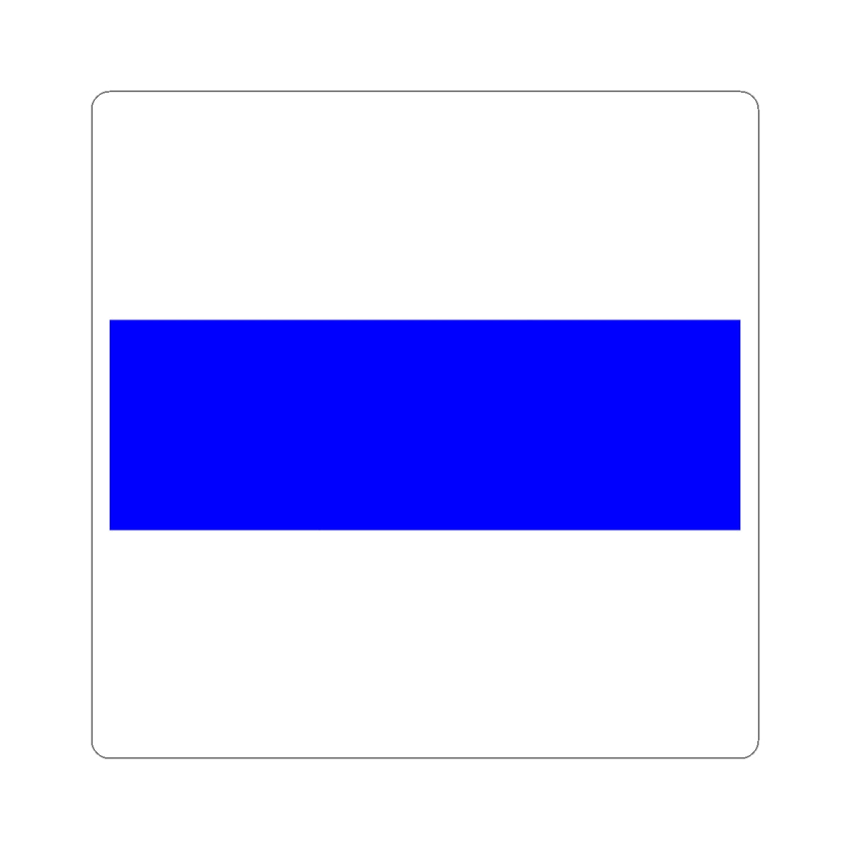 Flag of Zug (Switzerland) STICKER Vinyl Kiss-Cut Decal