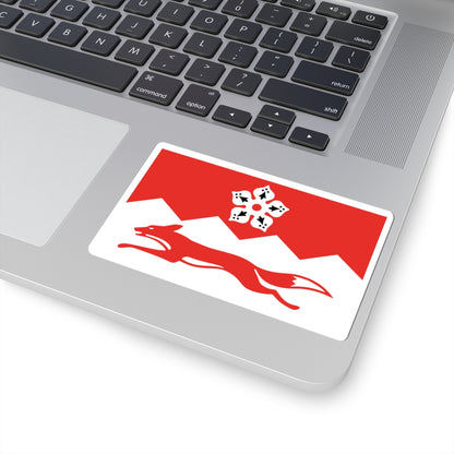 Flag of Leicestershire (England) STICKER Vinyl Kiss-Cut Decal