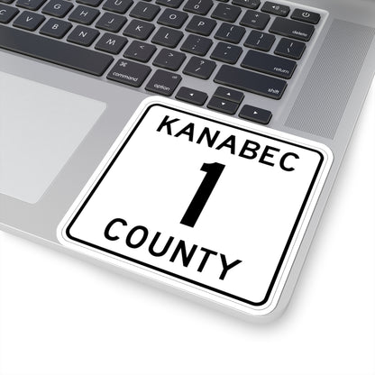 Kanabec County 1 MN (Minnesota) (Road Sign) STICKER Vinyl Kiss-Cut Decal