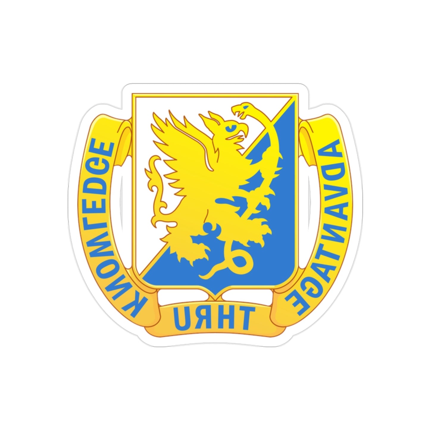 641 Medical Battalion (U.S. Army) REVERSE PRINT Transparent STICKER-2 Inch-The Sticker Space