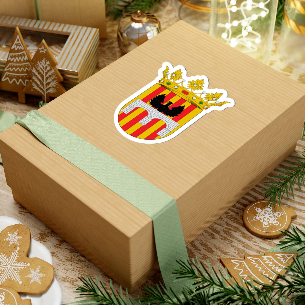 Escudo de Ariza (Spain) (Coat of Arms) STICKER Vinyl Kiss-Cut Decal