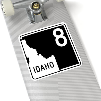 ID-8 (Idaho) (Road Sign) STICKER Vinyl Kiss-Cut Decal