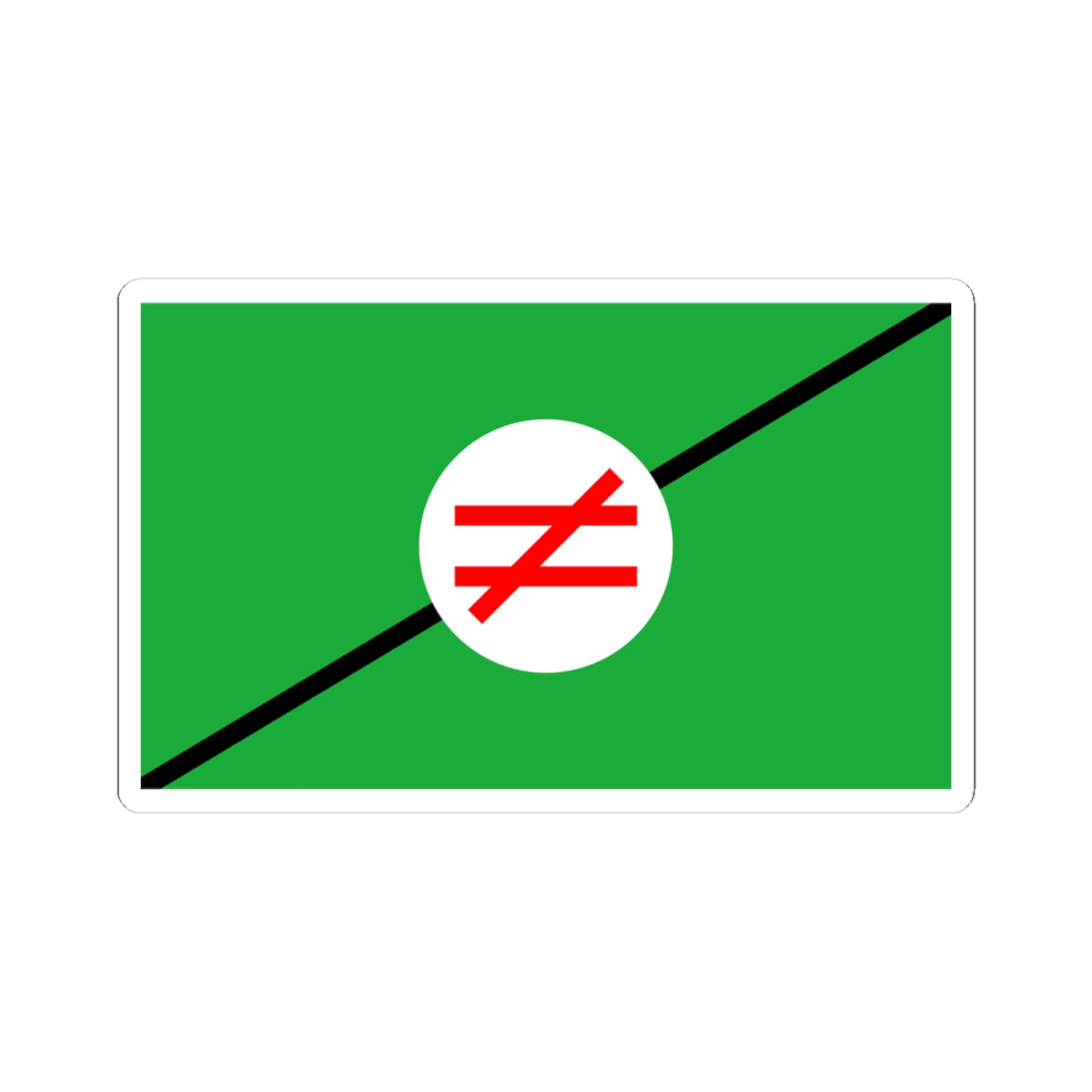 Flag of Pan-Iranist-Party (Iran) STICKER Vinyl Kiss-Cut Decal