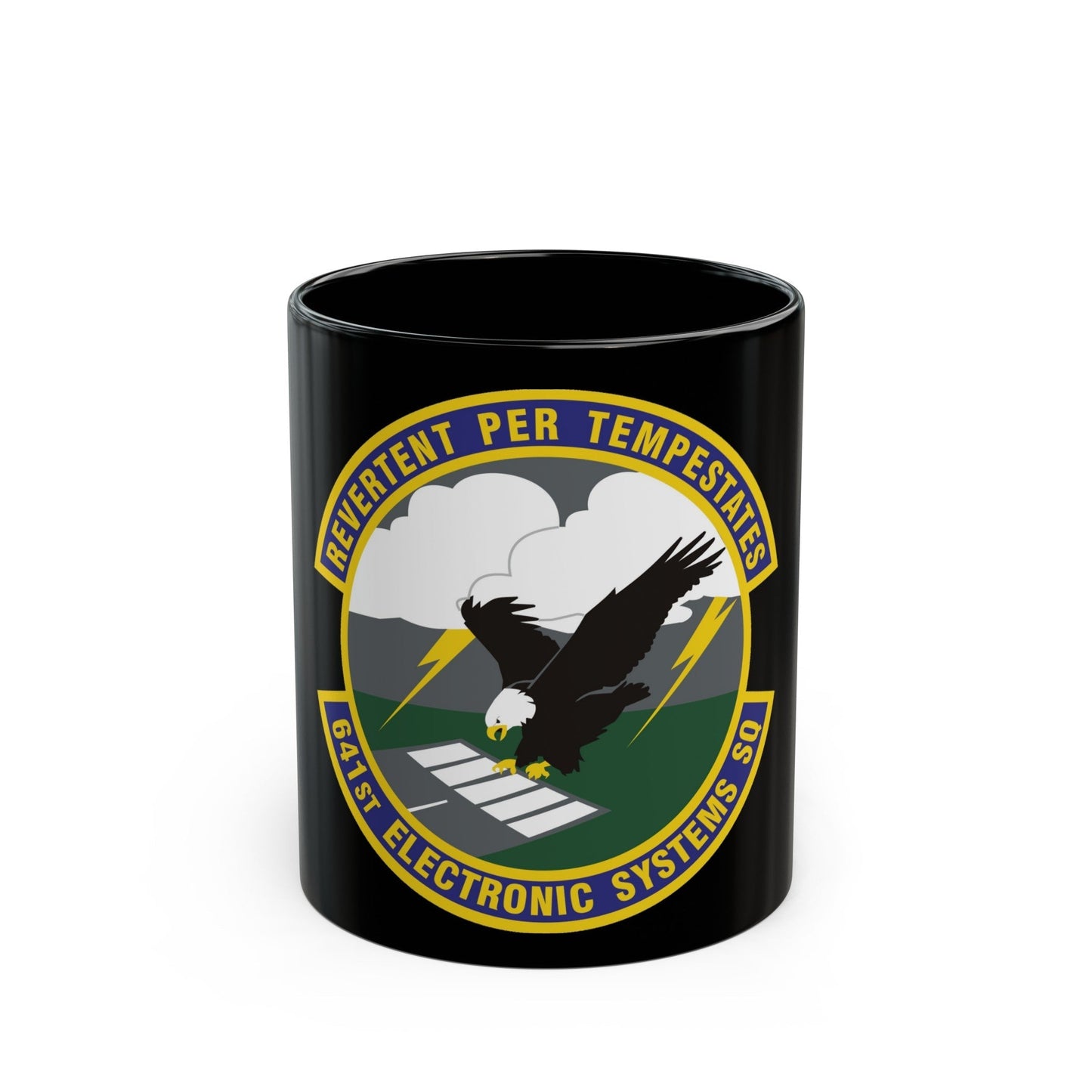 641st Electronic Systems Squadron (U.S. Air Force) Black Coffee Mug-11oz-The Sticker Space