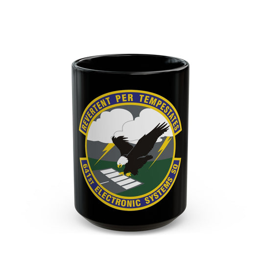 641st Electronic Systems Squadron (U.S. Air Force) Black Coffee Mug-15oz-The Sticker Space