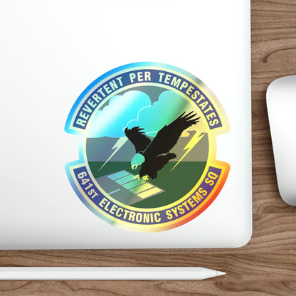 641st Electronic Systems Squadron (U.S. Air Force) Holographic STICKER Die-Cut Vinyl Decal-The Sticker Space