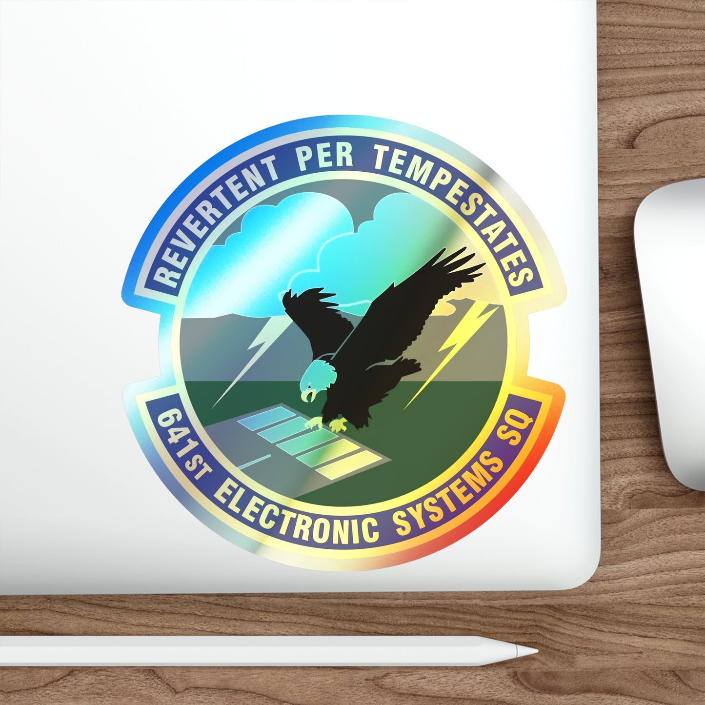 641st Electronic Systems Squadron (U.S. Air Force) Holographic STICKER Die-Cut Vinyl Decal-The Sticker Space