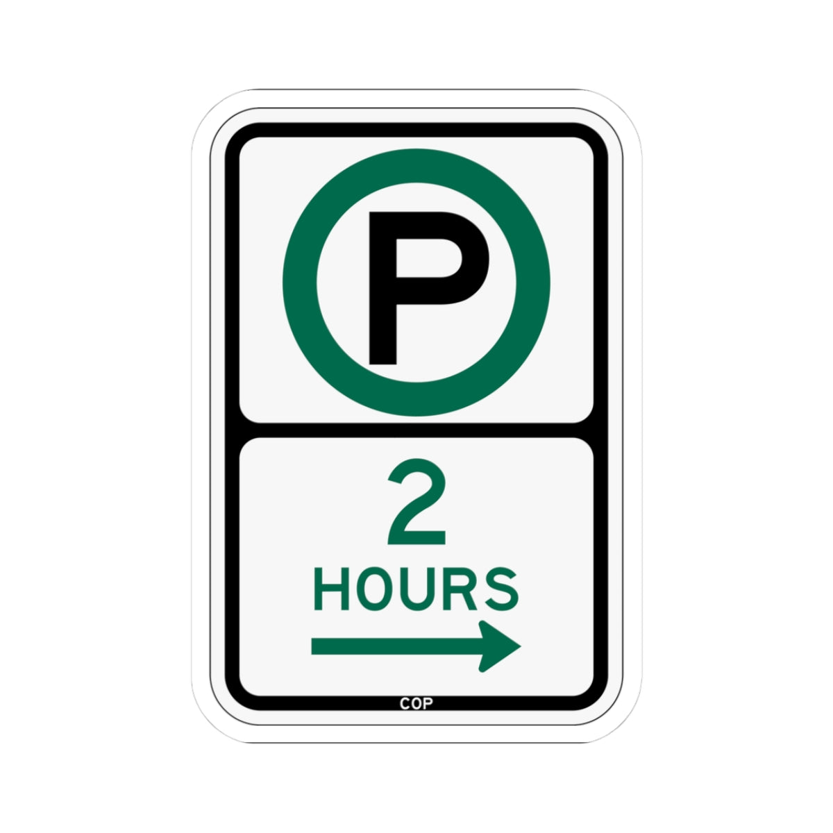 PBOT Road sign P3800R (Oregon) (Road Sign) STICKER Vinyl Kiss-Cut Decal