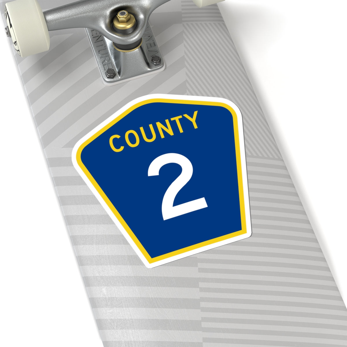 County 2 MN (Minnesota) (Road Sign) STICKER Vinyl Kiss-Cut Decal