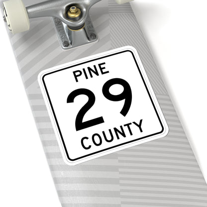 Pine County Route 29 MN (Minnesota) (Road Sign) STICKER Vinyl Kiss-Cut Decal