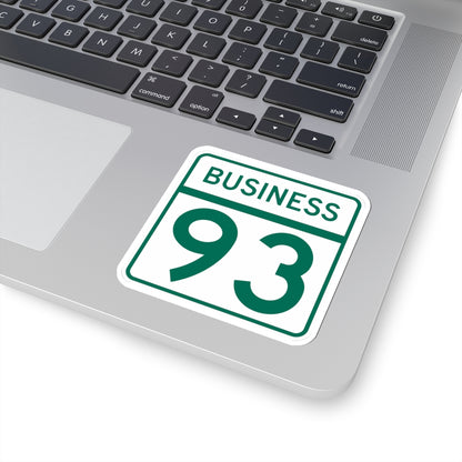 MD Route 93 Business (Maryland) (Road Sign) STICKER Vinyl Kiss-Cut Decal