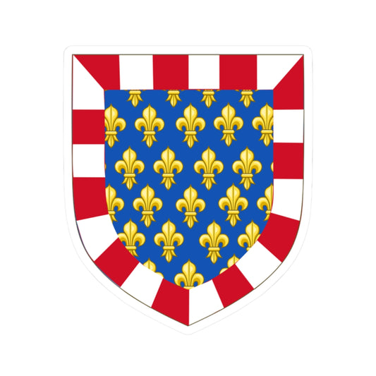 Arms of Philip II of Burgundy and the Count of Touraine (Spain) (Coat of Arms) STICKER Vinyl Kiss-Cut Decal
