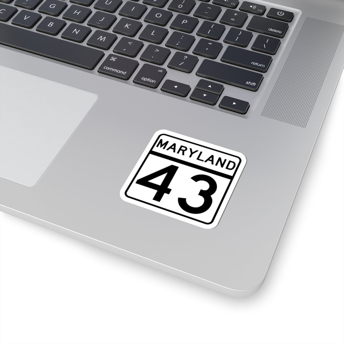 MD Route 43 (Maryland) (Road Sign) STICKER Vinyl Kiss-Cut Decal