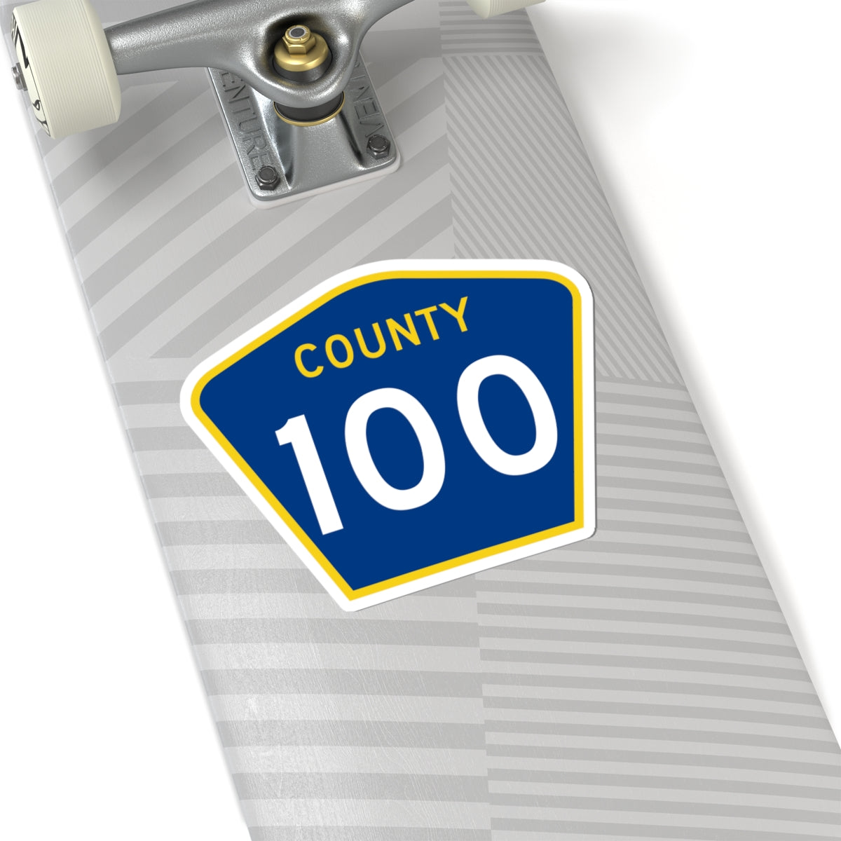 County 100 MN (Minnesota) (Road Sign) STICKER Vinyl Kiss-Cut Decal