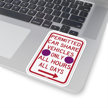 PBOT Road sign P4500R-P (Oregon) (Road Sign) STICKER Vinyl Kiss-Cut Decal