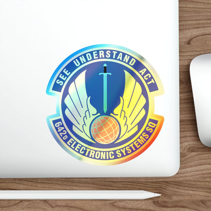 642d Electronic Systems Squadron (U.S. Air Force) Holographic STICKER Die-Cut Vinyl Decal-The Sticker Space