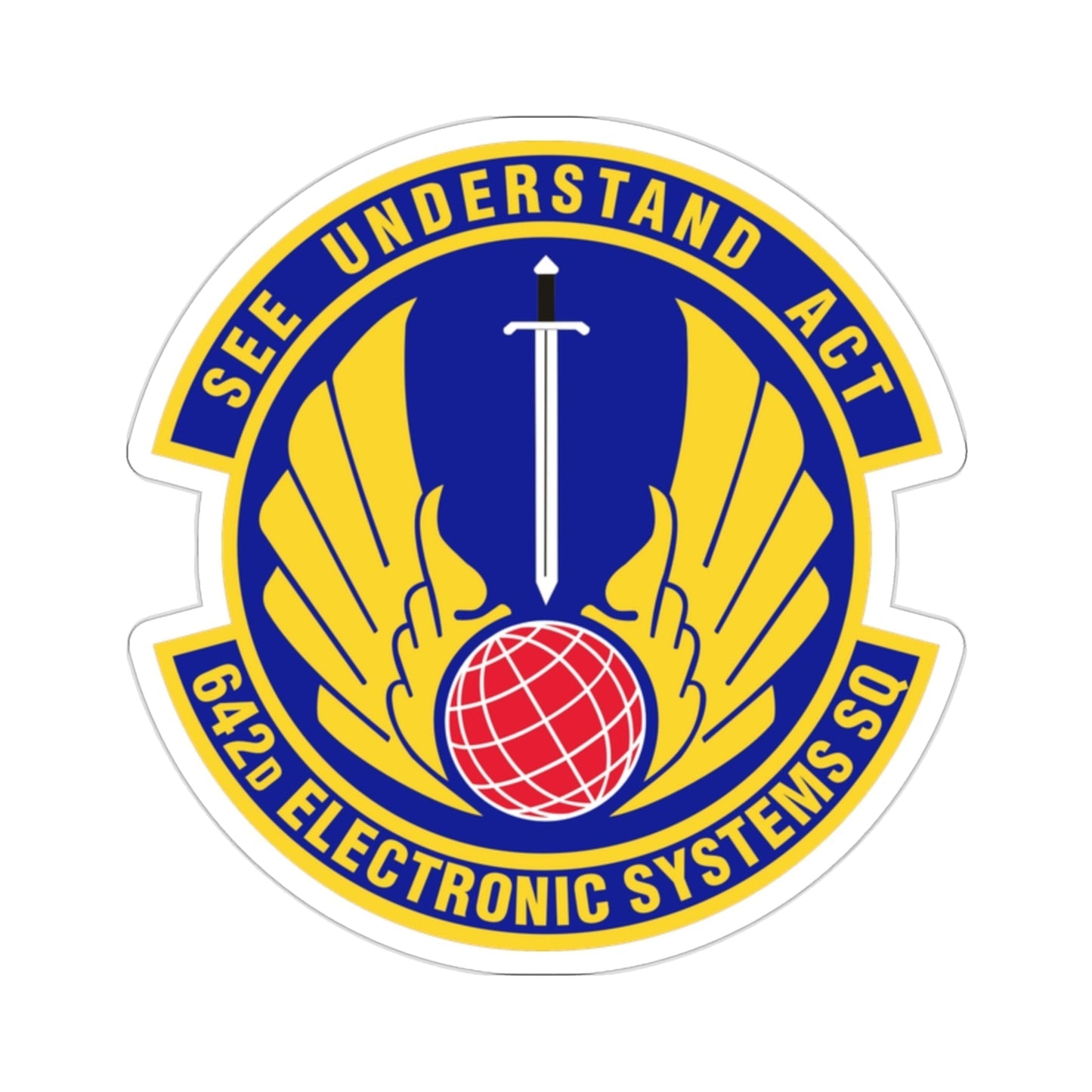 642d Electronic Systems Squadron (U.S. Air Force) STICKER Vinyl Die-Cut Decal-2 Inch-The Sticker Space