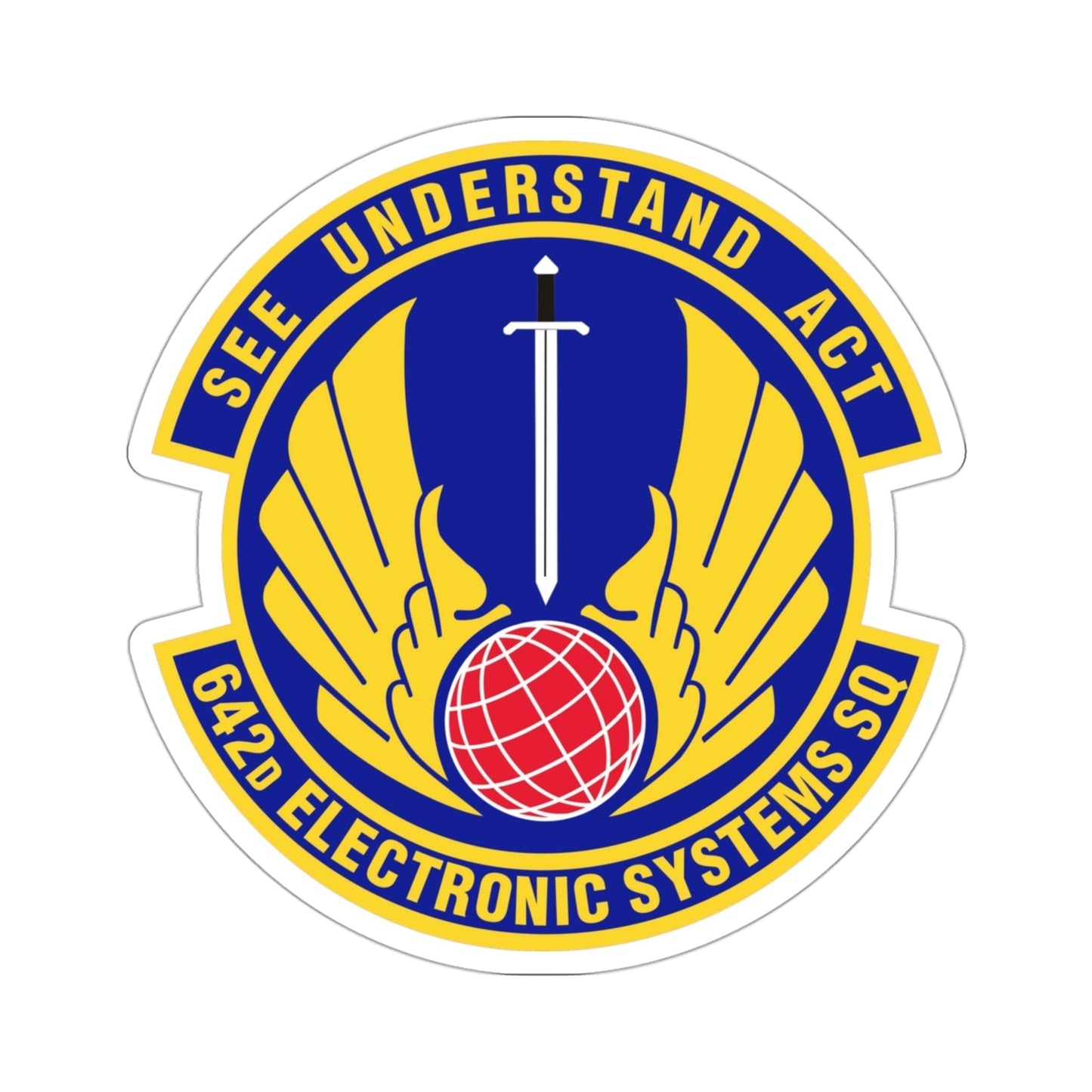 642d Electronic Systems Squadron (U.S. Air Force) STICKER Vinyl Die-Cut Decal-3 Inch-The Sticker Space