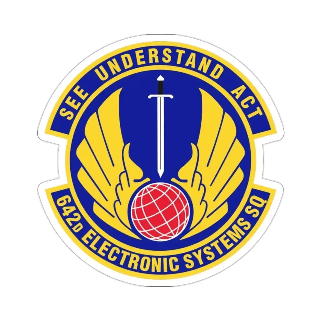 642d Electronic Systems Squadron (U.S. Air Force) STICKER Vinyl Die-Cut Decal 2 Inch - The Sticker Space