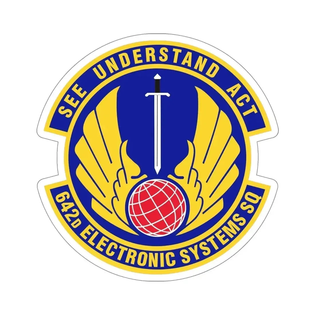 642d Electronic Systems Squadron (U.S. Air Force) STICKER Vinyl Die-Cut Decal 5 Inch - The Sticker Space