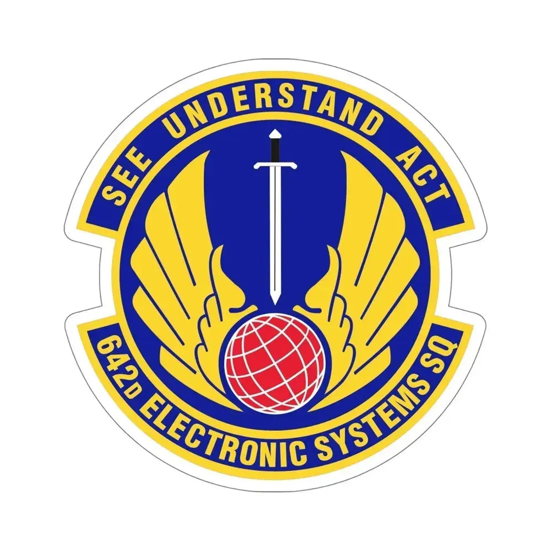 642d Electronic Systems Squadron (U.S. Air Force) STICKER Vinyl Die-Cut Decal 6 Inch - The Sticker Space