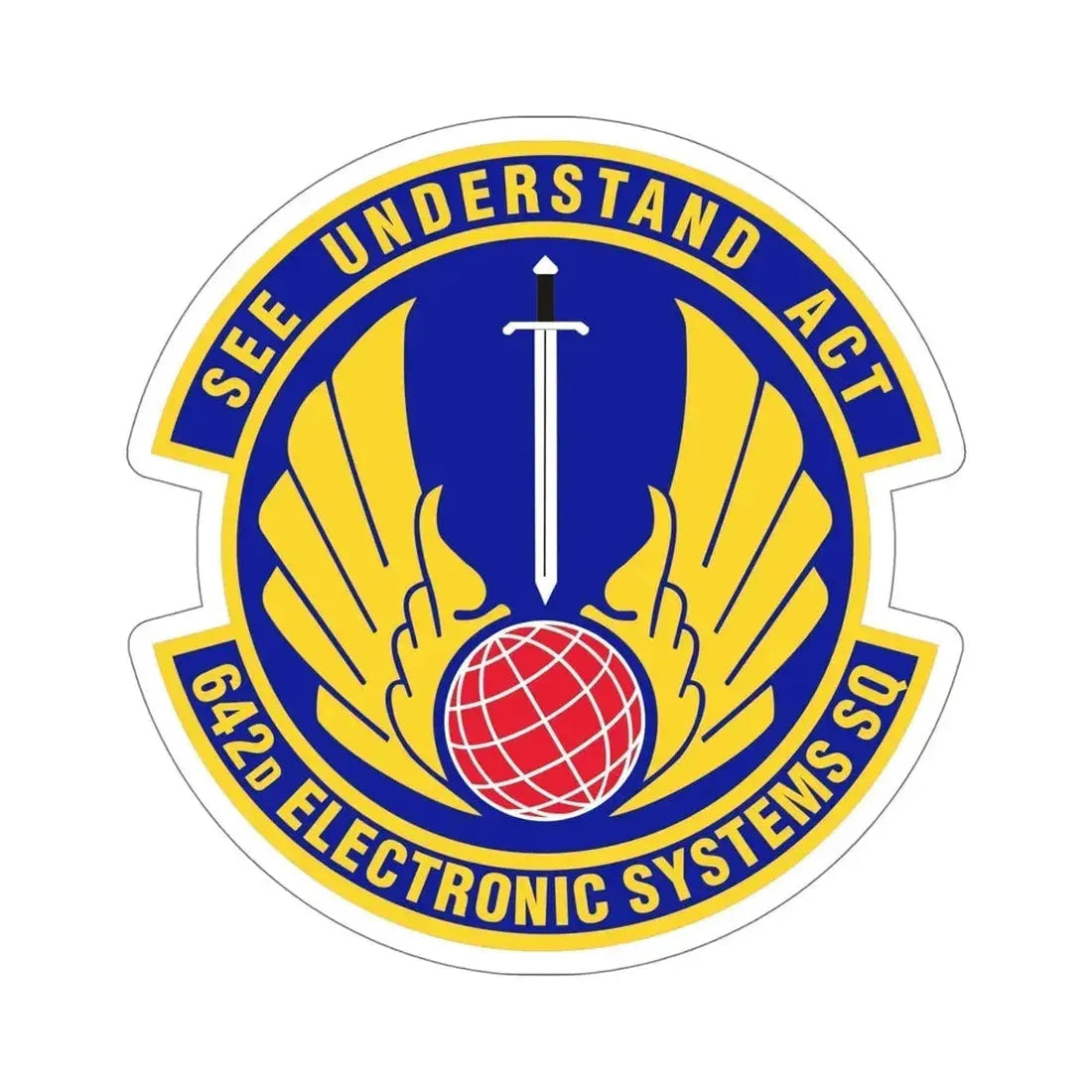 642d Electronic Systems Squadron (U.S. Air Force) STICKER Vinyl Die-Cut Decal - The Sticker Space
