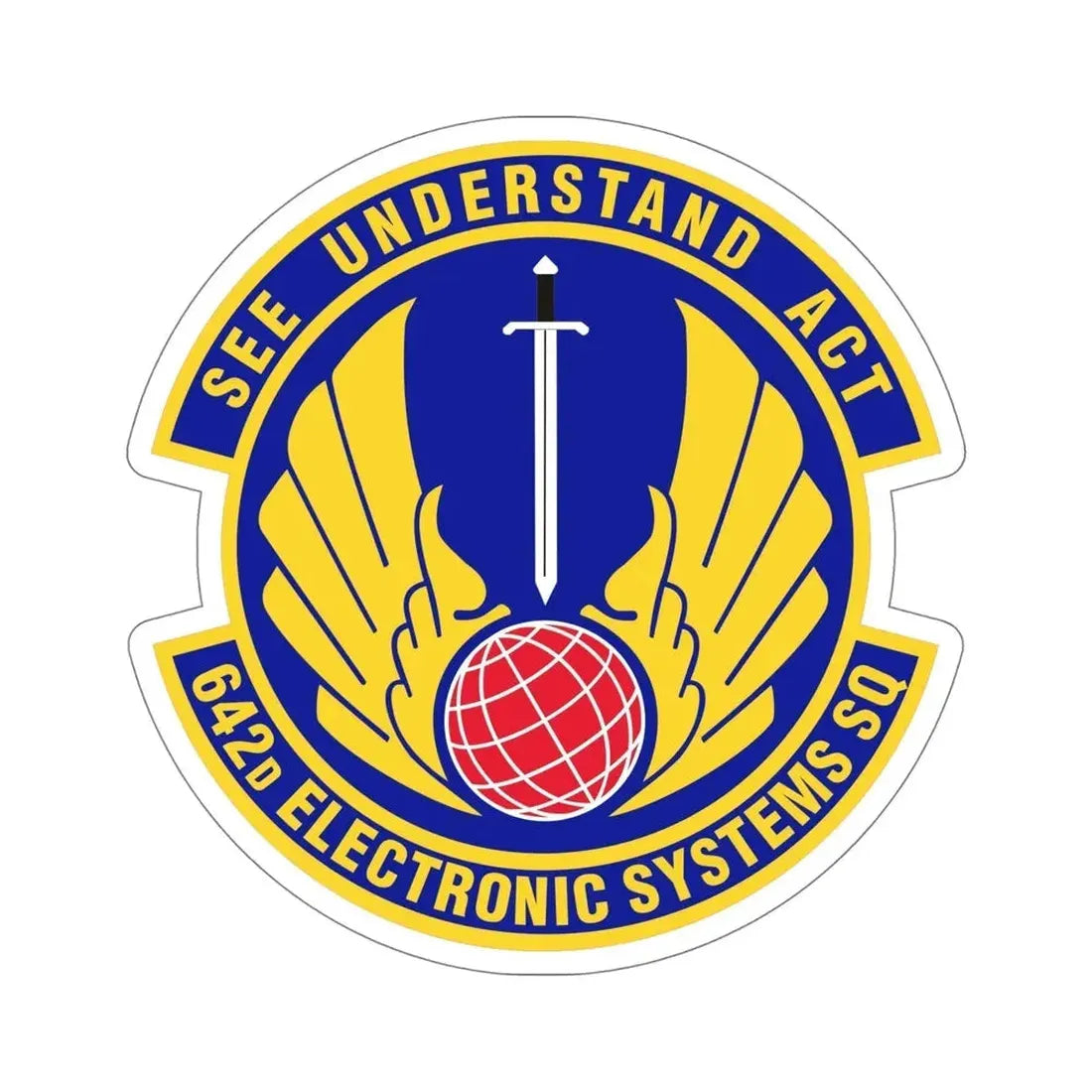 642d Electronic Systems Squadron (U.S. Air Force) STICKER Vinyl Die-Cut Decal - The Sticker Space