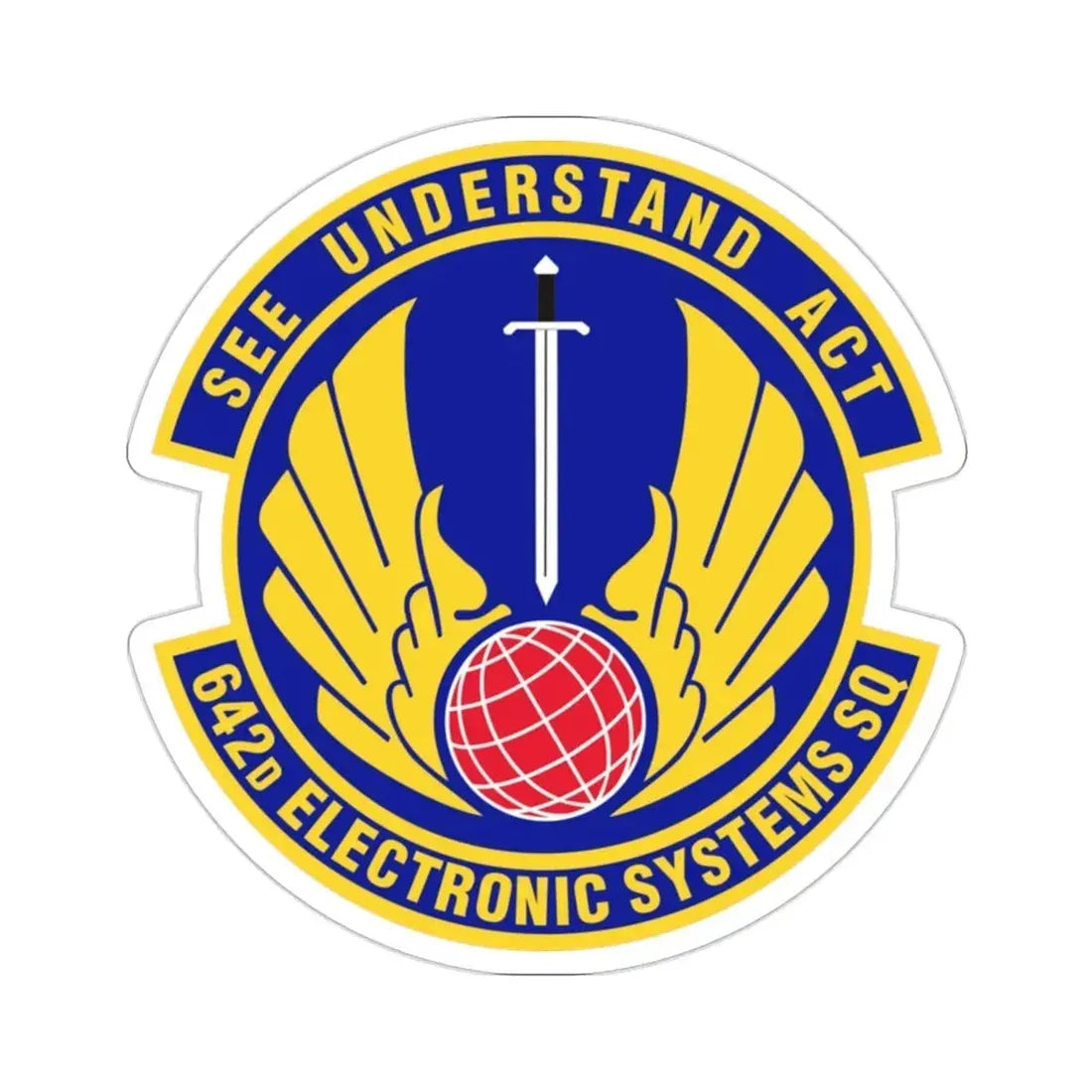 642d Electronic Systems Squadron (U.S. Air Force) STICKER Vinyl Die-Cut Decal - The Sticker Space