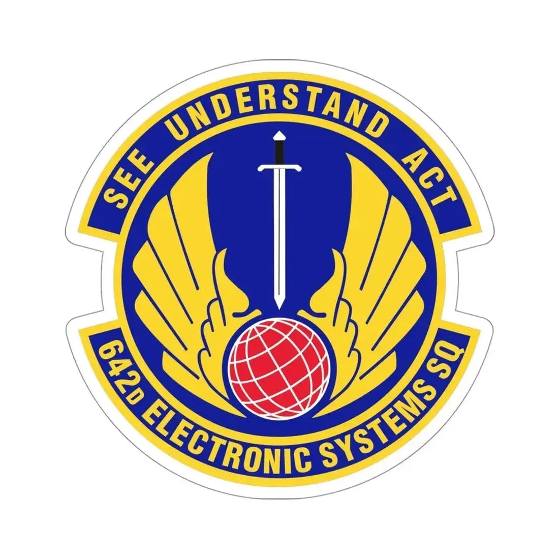 642d Electronic Systems Squadron (U.S. Air Force) STICKER Vinyl Die-Cut Decal - The Sticker Space