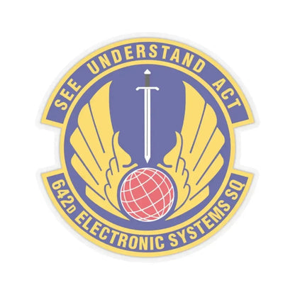 642d Electronic Systems Squadron (U.S. Air Force) STICKER Vinyl Kiss-Cut Decal 2 Inch Transparent - The Sticker Space