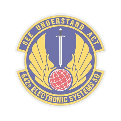 642d Electronic Systems Squadron (U.S. Air Force) STICKER Vinyl Kiss-Cut Decal 3 Inch Transparent - The Sticker Space