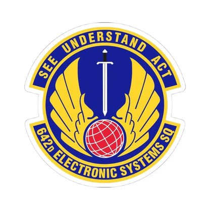 642d Electronic Systems Squadron (U.S. Air Force) STICKER Vinyl Kiss-Cut Decal 4 Inch White - The Sticker Space