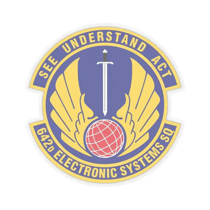 642d Electronic Systems Squadron (U.S. Air Force) STICKER Vinyl Kiss-Cut Decal 6 Inch Transparent - The Sticker Space