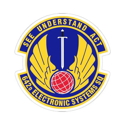 642d Electronic Systems Squadron (U.S. Air Force) STICKER Vinyl Kiss-Cut Decal 6 Inch White - The Sticker Space